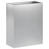 Garden Planter 2 pcs Silver 40 x 20 x 40 cm Galvanised Steel 8005411