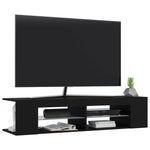 TV Cabinet with LED Lights Black 135x39x30 cm 804230