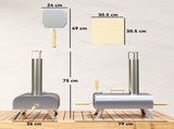 Outdoor Pizza Oven, Portable Wood Pellet Pizza Oven with Pizza Stone and Peel, Foldable Legs, T3398P328442