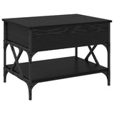 Coffee Table Black Oak 70 x 50 x 50 cm Engineered Wood 883040