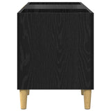 Record Cabinet Black Oak 121 x 38 x 48 cm Engineered Wood 881473