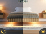 Modern Floating Bed with Recessed Detailing & Headboard, Fitted with LED Ambient Lighting, Robust W5510P517483