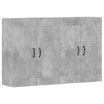 Wall Mounted Cabinets 2 pcs Concrete Grey Engineered Wood 3197988