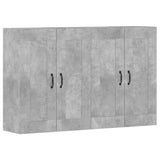 Wall Mounted Cabinets 2 pcs Concrete Grey Engineered Wood 3197988