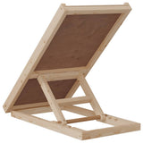 Dog Ramp Grey 70x35 cm Solid Wood Fir 172418