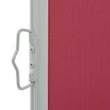 Patio Retractable Side Awning 120x300 cm Red 48345