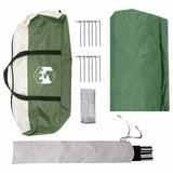 Camping Tarp Water-resistant Green 550 x 400 x 230 cm 42028591