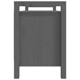 Hall Bench Grey 110x40x60 cm Solid Wood Pine 821791
