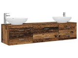 Bathroom Furniture Set 3 pcs Old Wood 49.5 x 44.5 x 65 cm 3405897