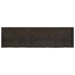 Table Top Dark Brown 180x50x cm Treated Solid Wood Oak 3156454