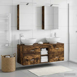 Bathroom Furniture Set 5 pcs Smoked Oak 3406955
