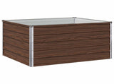 Raised Garden Bed Black 100 x 80 x 55 cm cold-rolled steel 8006385