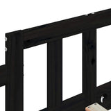 Day Bed without Mattress Black 80x200 cm Solid Wood Pine 840369