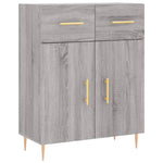 Highboard Grey Sonoma 69.5x34x180 cm Engineered Wood 3198527