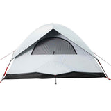 Camping Tent Dome 4-Person White Blackout Fabric Waterproof 94702