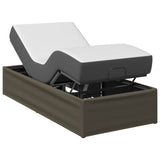Electric Adjustable Bed Frame Grey 200 x 80 x 33.5 cm Steel 42037280