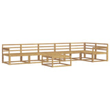 Outdoor Sofa Set 7 pcs White 79 x 79 x 37 cm Solid Acacia Wood 3386538