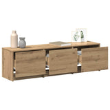 TV Cabinet with LED with Drawer Artisian Oak 140 x 34 x 40 cm 3418708