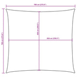 Sunshade Sail Oxford Fabric Square 7x7 m Yellow 135583