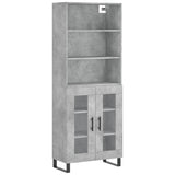 Highboard Concrete Grey 69.5x34x180 cm Engineered Wood 3189345