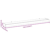 Wall Shelves 2 pcs 110x15x4 cm Solid Wood Teak 340757
