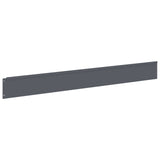Lawn Edging 30 pcs 100 x 12 cm Steel Anthracite 8008794