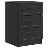Bedside Cabinet Black 43 x 41 x 63.5 cm Engineered Wood 895706