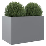 ZNTS Planter Silver 62x40x39 cm Galvanised Steel 841600