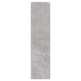 Shoe Cabinet with Mirror 2-Layer Concrete Grey 63x17x67 cm 342630