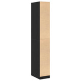 Wardrobe with Shelf Black Oak 30 x 50 x 200 cm Engineered Wood 3345117