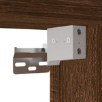 ZNTS 3 Piece Bathroom Cabinet Set Brown Oak Engineered Wood 3214764