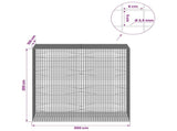 Gabion with 3.5 mm Wire and 5x5 cm Mesh 200x100x200 cm 3462478
