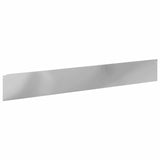 Lawn Edging 20 pcs 100 x 15 cm Steel Silver 8008828