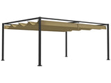 3 x 2m Retractable Pergola, Metal Pergola with Retractable Roof, Gazebo Canopy Shelter for Outdoor T3398P314130