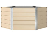 Planter Ivory 129 x 129 x75 cm Steel 42018077