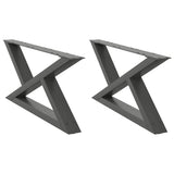 Coffee Table Legs 2 pcs Anthracite 70x cm Steel 4012694