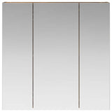 Bathroom Mirror Cabinet Smoked Oak 70 x 14.5 x 70 cm 889091