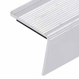 Stair Nosings in L-shape 15 pcs Aluminium 100 cm Silver 146761