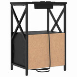 Bedside Cabinet 2 pcs Black Oak 40 x 31 x 60 cm Engineered Wood 859561
