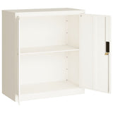 File Cabinet White 79x40x90 cm Steel 339732