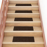 Stair Mats Self-adhesive 30 pcs 60x25 cm Brown Rectangular 3365709