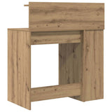 Desk with Shelf Artisan Oak 90 x 48 x 101.5 cm Engineered Wood 869529