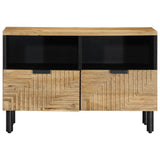 ZNTS TV Cabinet Brown 70x33x46 cm Solid Wood Mango 4017721