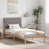 Bed Frame with Upholstered Headboard Brown 90 x 190 cm 878857