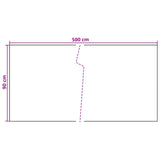 Balcony Screen Dark Grey 500 x 90 cm Poly Rattan 42032619