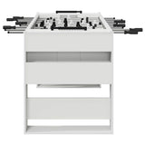Foosball Table White 146.5 x 74 x 85 cm Engineered Wood 3378199