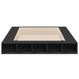 Bed Frame without Mattress Black 150x200 cm King Size 3280469