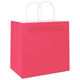 Paper Bags 250 pcs with Handles Pink 54x15x49 cm 4101682