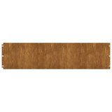 Lawn Edgings 10 pcs 25x103 cm Flexible Corten steel 821896