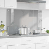 Kitchen Backsplash Light Grey 100 x 60 cm Tempered Glass 42001237